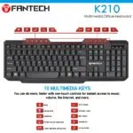 FANTECH K210 Multimedia Office Keyboard