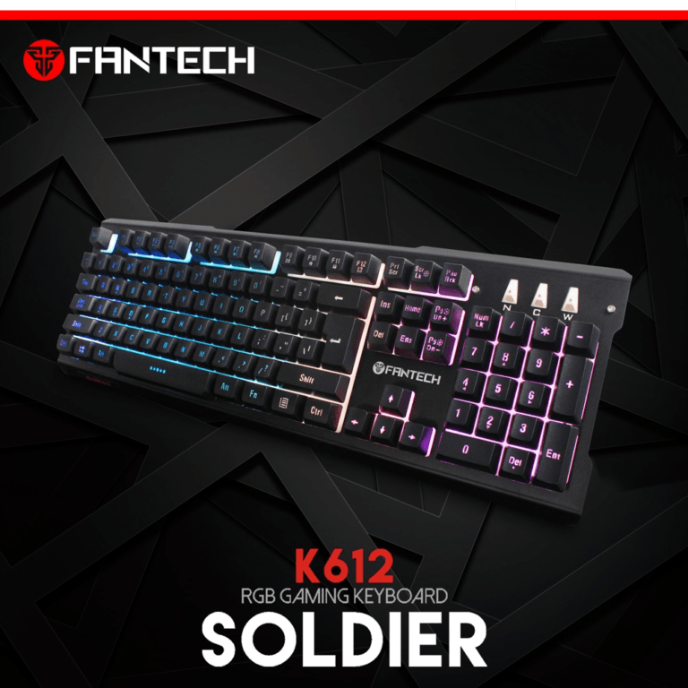 FANTECH K612 SOLDIER Zone Lighting RGB Gaming Keyboard