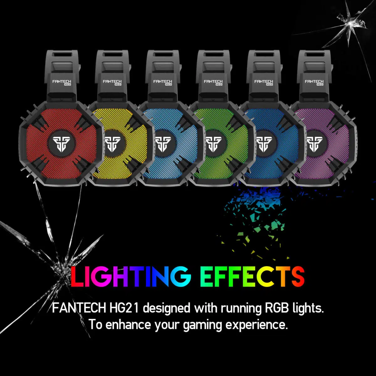 FANTECH HG21 HEXAGON 7.1 – Over-Ear RGB Gaming Headset