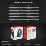 FANTECH MH84 JADE – Over-Ear RGB Gaming Headset