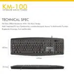 FANTECH KM100 Office Professional Keyboard Mouse Combo