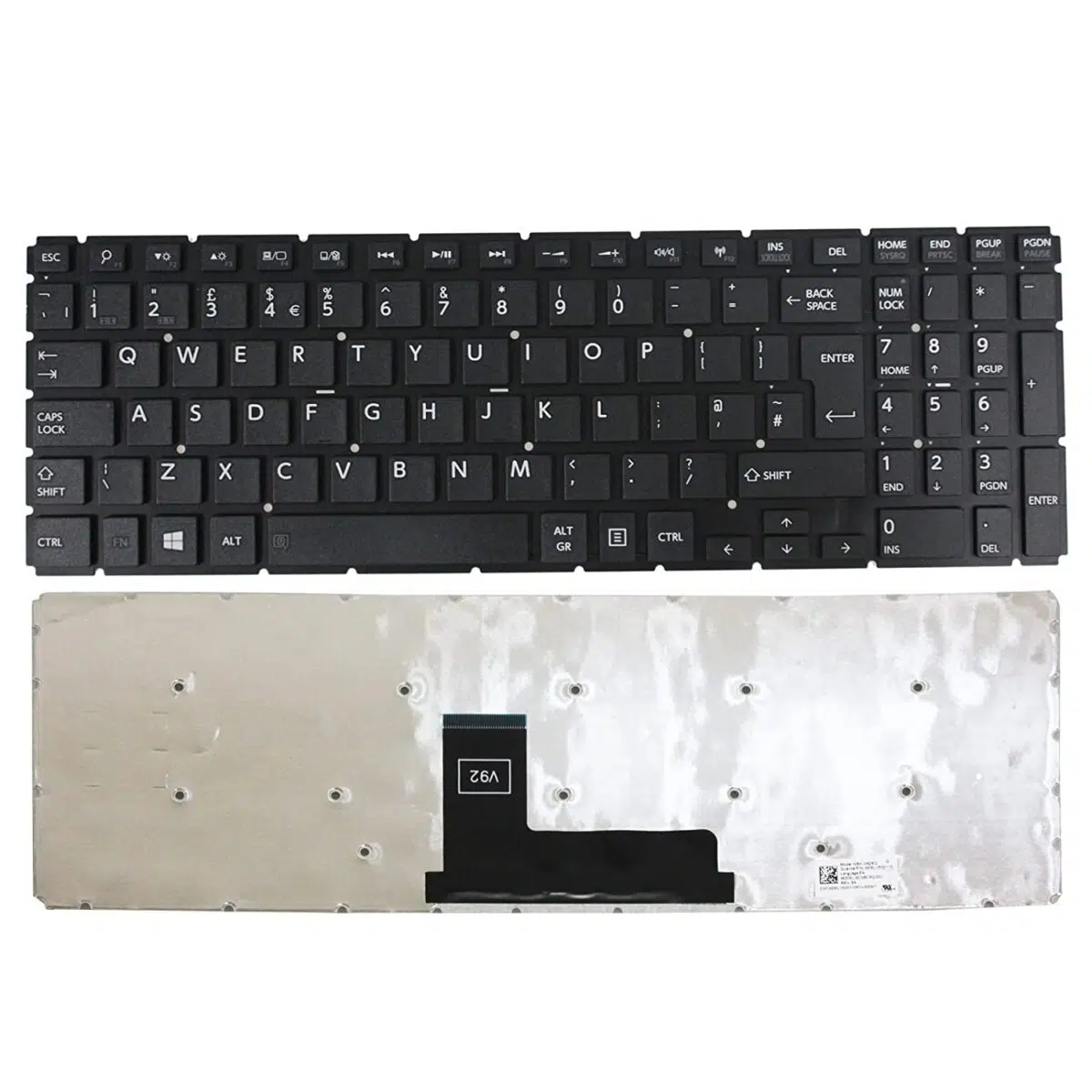 US black keyboard for Toshiba Satellite L50-B L50D-B L50DT-B L50T-B