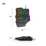 FANTECH K512 Archer Spectrum Lighting RGB Gaming Micro Keyboard