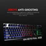 FANTECH K613L Fighter II Zone Lighting RGB Gaming Keyboard