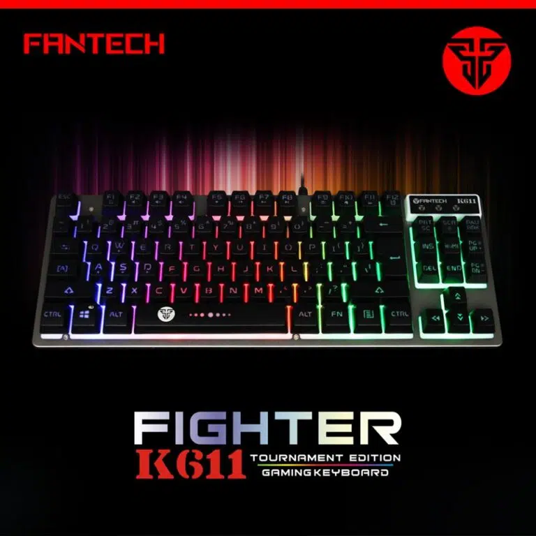 FANTECH Fighter K611L Tournament Edition Zone Lighting RGB Gaming Keyboard