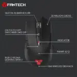 FANTECH WGC1 VENOM 2400DPI 2.4GHz Hybrid-Wireless Gaming Mouse