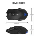 FANTECH WGC1 VENOM 2400DPI 2.4GHz Hybrid-Wireless Gaming Mouse