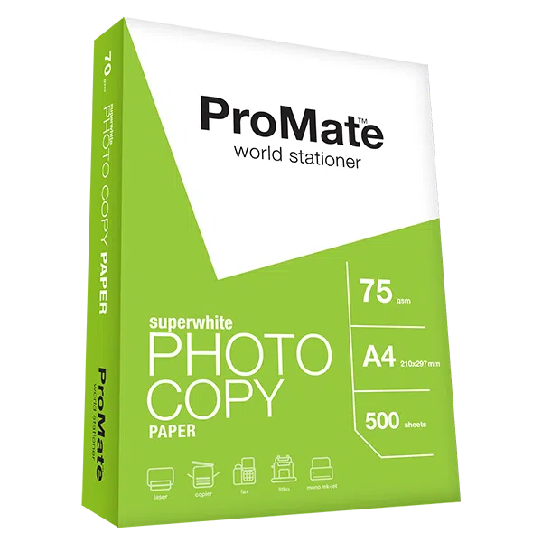 ProMate Photocopy Paper 75GSM A4 500 Sheets Pack