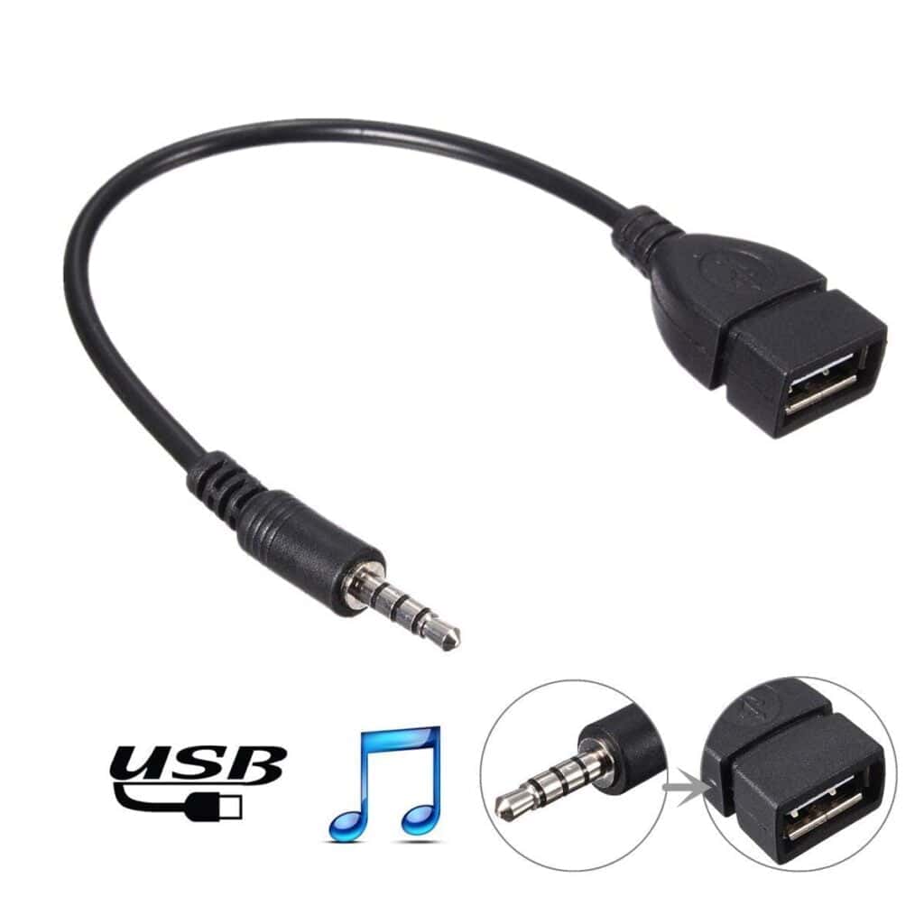 3.5Mm Male Audio Jack To Usb 2.0 Cable