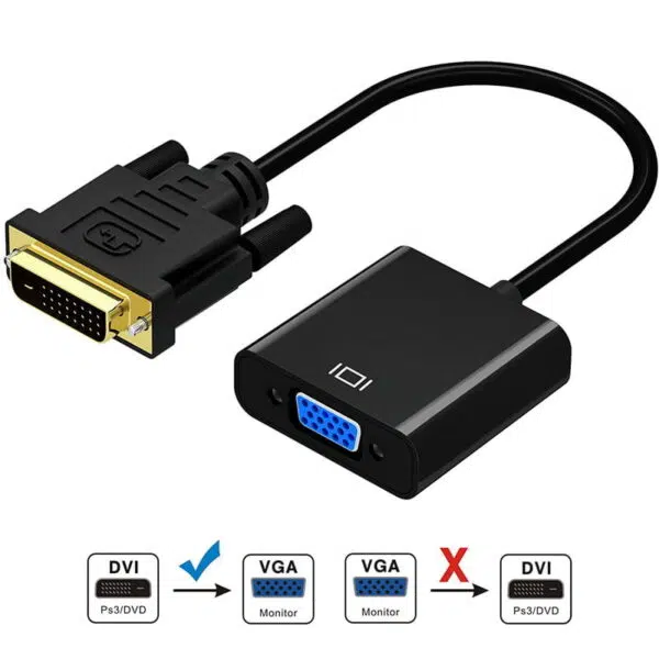 DVI-D To VGA Converter Cable