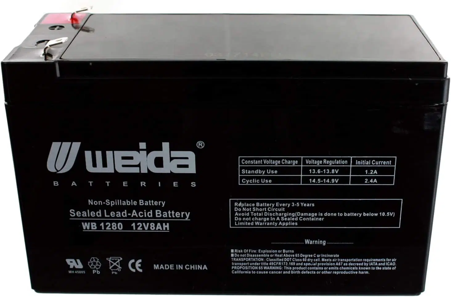 WEIDA 7ah Ups Battery