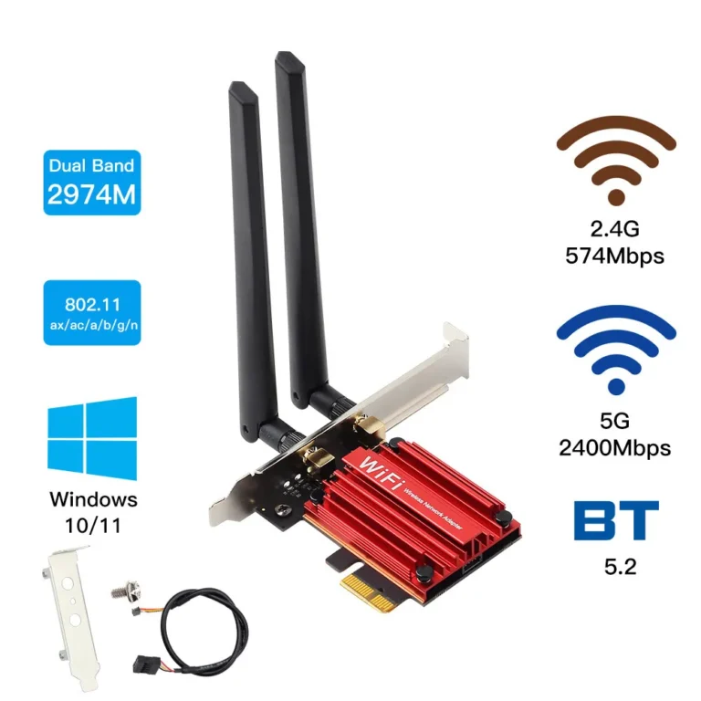 PCI-E WiFi Card 2.4G/5G Network Wifi 6