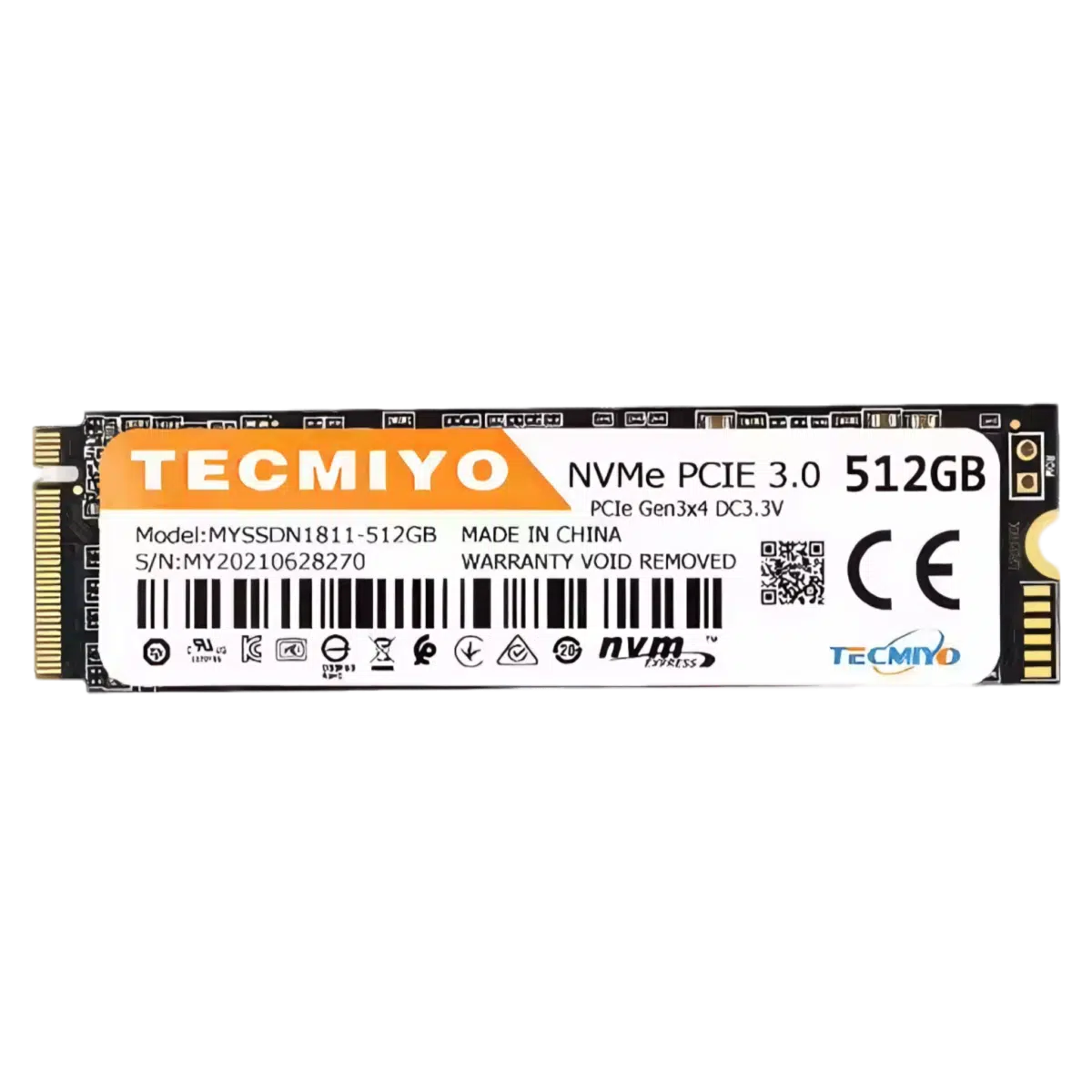 TECMIYO SSD M.2 NVME 512GB | M.2 SOLID STATE DRIVE | NVME SSD